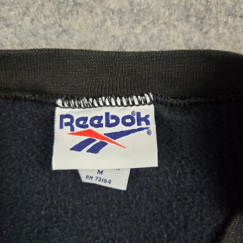 Vintage Reebok Green Bay Packers Sweatshirt Vest Mens Medium Black NFL 90s USA - Picture 6 of 13